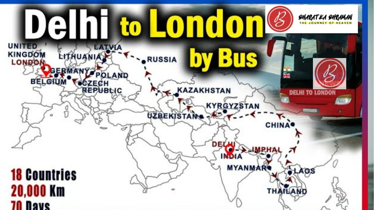 delhi to london road trip tour